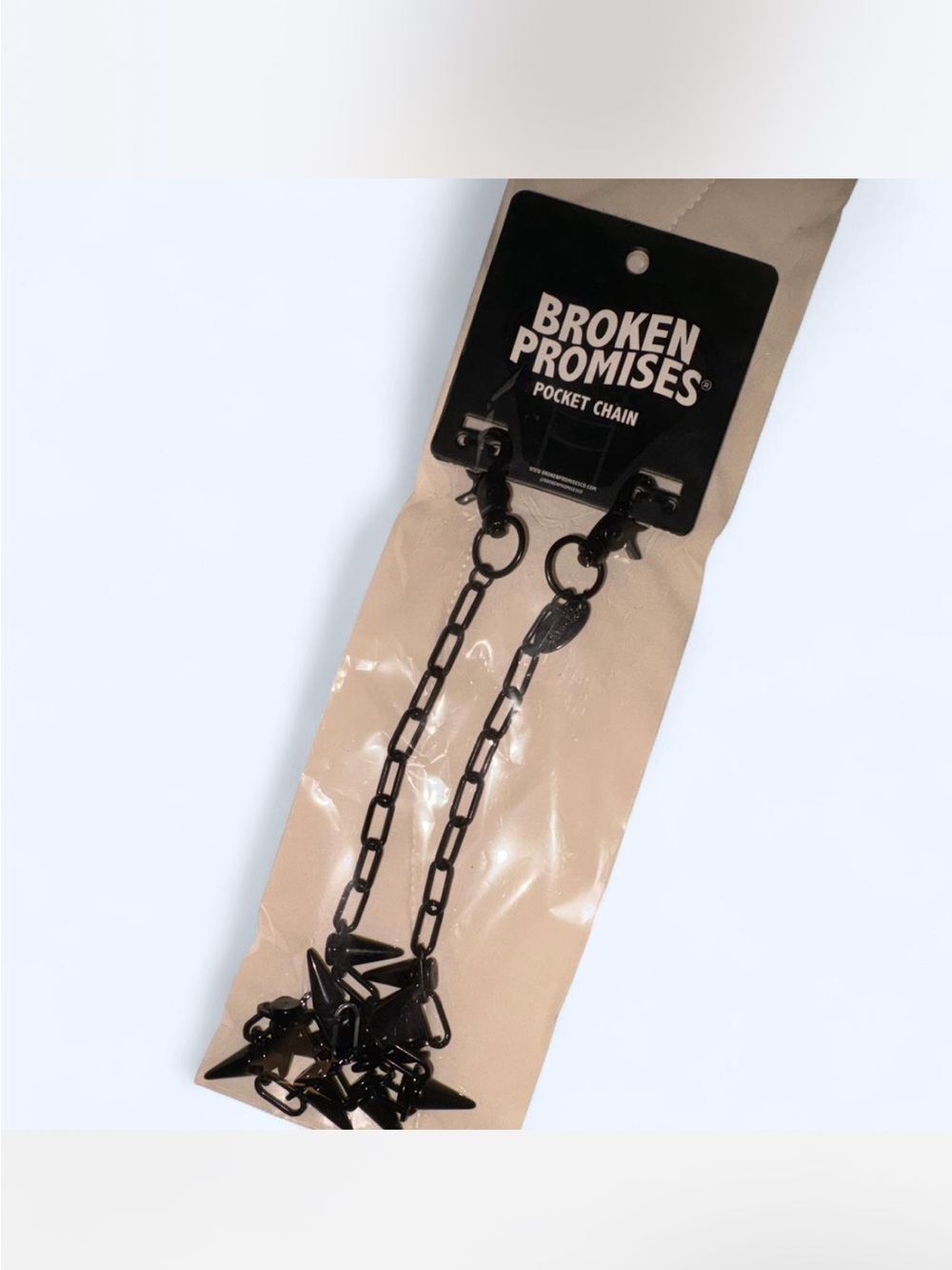 Broken Promises Black Pocket Chain Belt
